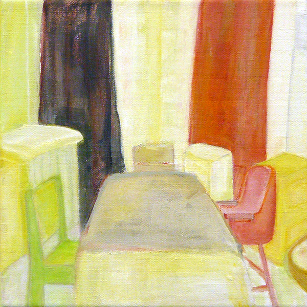 ouderlijk huis Breda, acryl op doek, 24x24, 2008